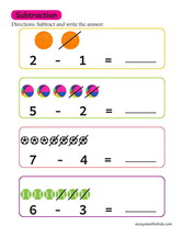 Subtraction worksheet pdf 1st grade